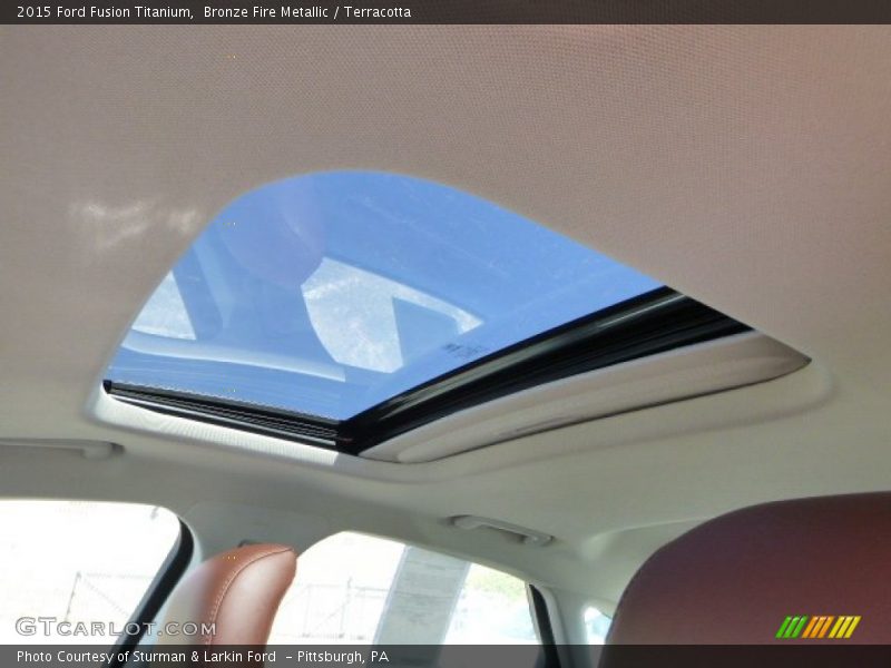 Bronze Fire Metallic / Terracotta 2015 Ford Fusion Titanium