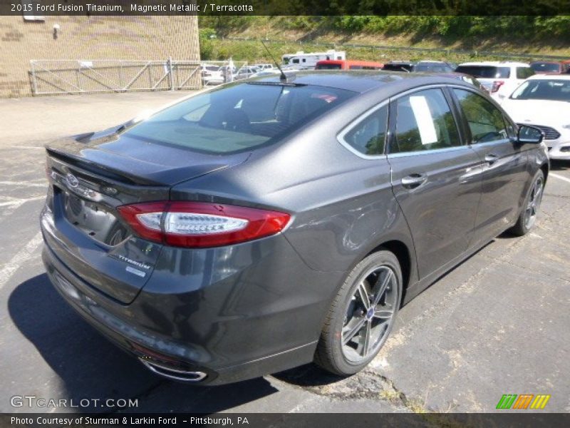 Magnetic Metallic / Terracotta 2015 Ford Fusion Titanium