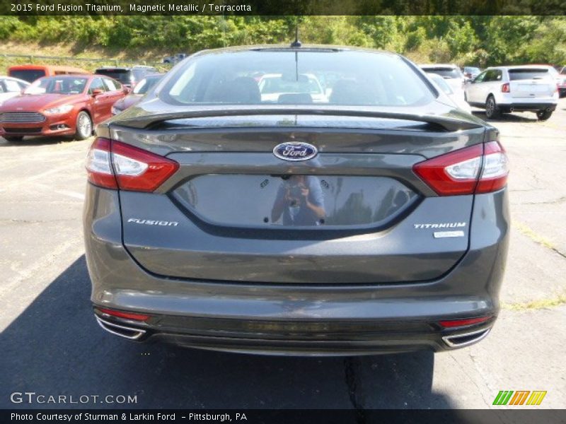 Magnetic Metallic / Terracotta 2015 Ford Fusion Titanium