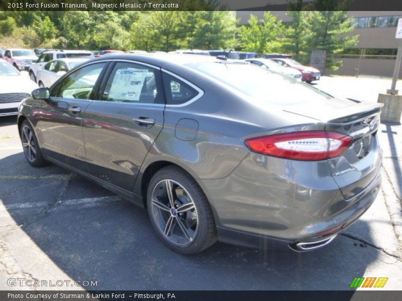 Magnetic Metallic / Terracotta 2015 Ford Fusion Titanium