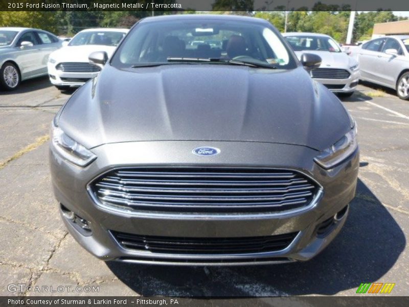 Magnetic Metallic / Terracotta 2015 Ford Fusion Titanium
