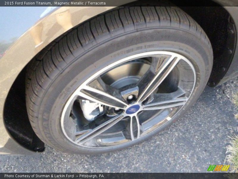 Magnetic Metallic / Terracotta 2015 Ford Fusion Titanium