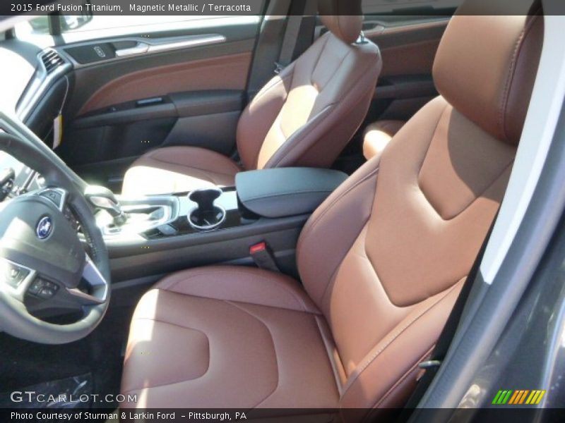 Magnetic Metallic / Terracotta 2015 Ford Fusion Titanium