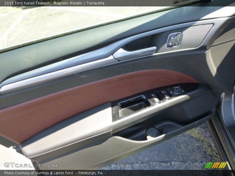 Magnetic Metallic / Terracotta 2015 Ford Fusion Titanium