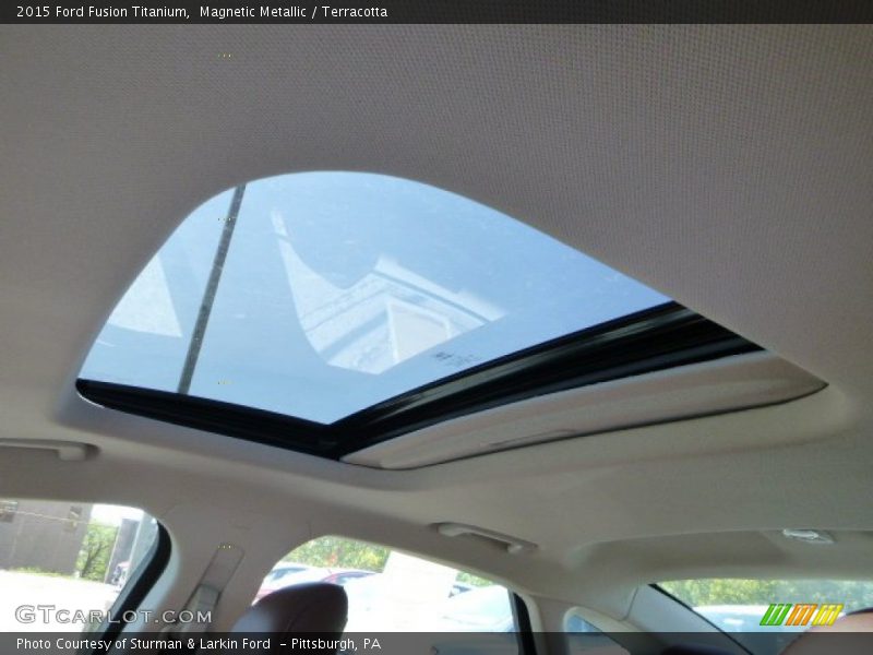 Magnetic Metallic / Terracotta 2015 Ford Fusion Titanium
