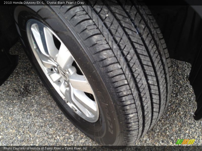 Crystal Black Pearl / Gray 2010 Honda Odyssey EX-L