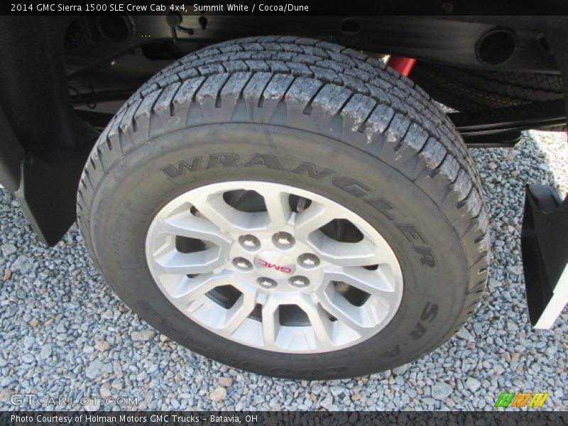 Summit White / Cocoa/Dune 2014 GMC Sierra 1500 SLE Crew Cab 4x4