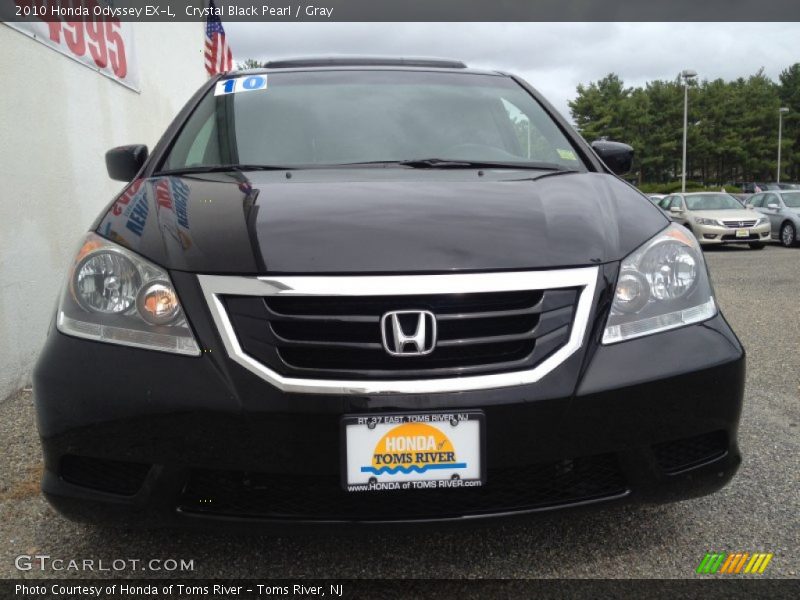 Crystal Black Pearl / Gray 2010 Honda Odyssey EX-L