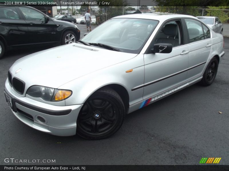 Titanium Silver Metallic / Grey 2004 BMW 3 Series 330i Sedan