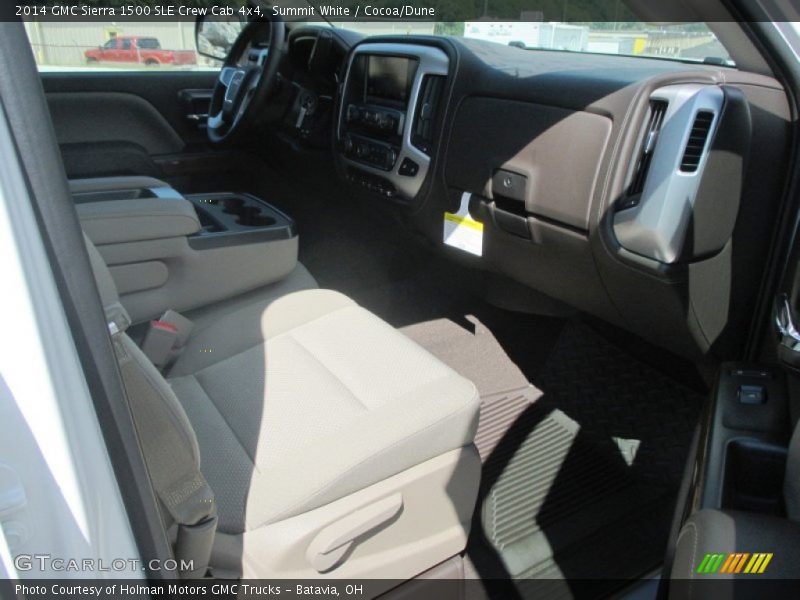 Summit White / Cocoa/Dune 2014 GMC Sierra 1500 SLE Crew Cab 4x4