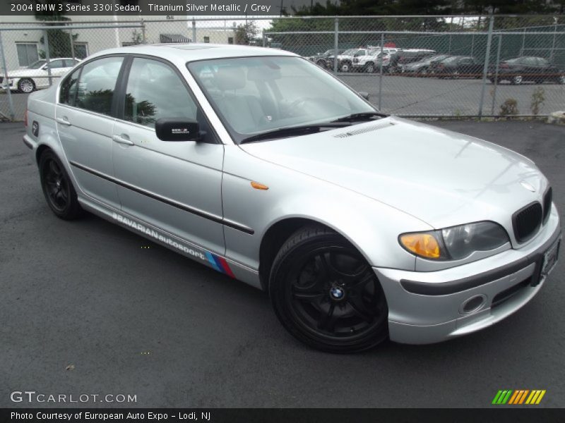 Titanium Silver Metallic / Grey 2004 BMW 3 Series 330i Sedan