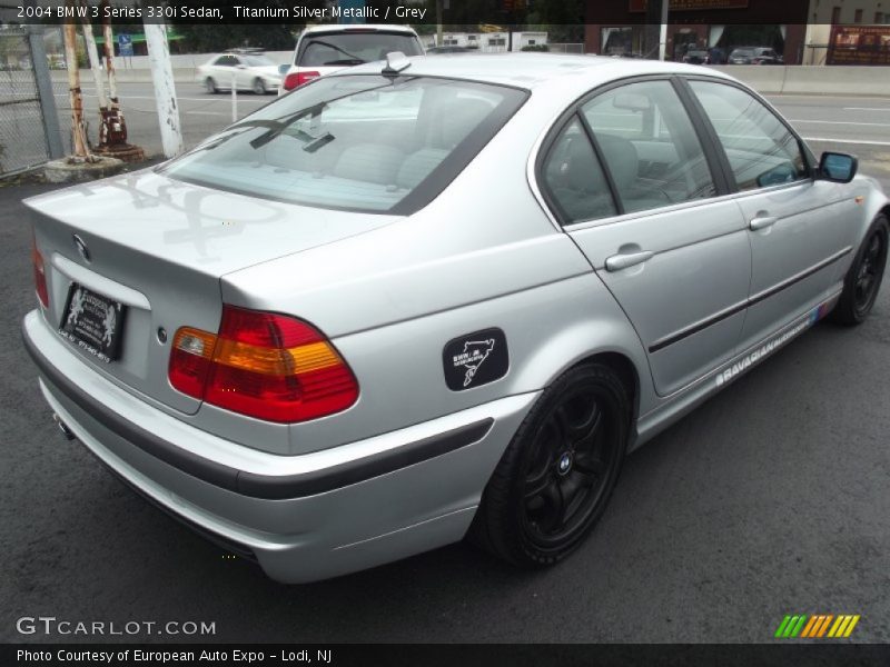 Titanium Silver Metallic / Grey 2004 BMW 3 Series 330i Sedan