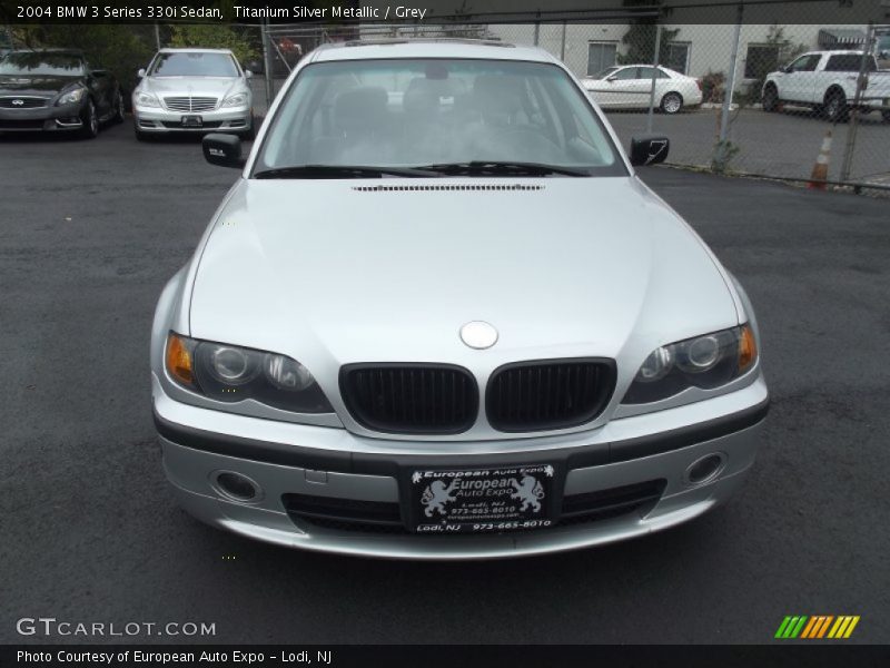 Titanium Silver Metallic / Grey 2004 BMW 3 Series 330i Sedan