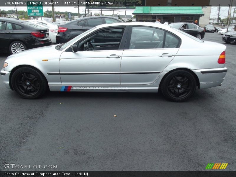 Titanium Silver Metallic / Grey 2004 BMW 3 Series 330i Sedan