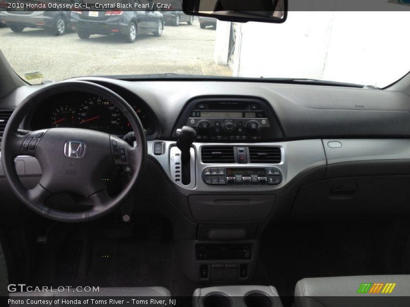 Crystal Black Pearl / Gray 2010 Honda Odyssey EX-L