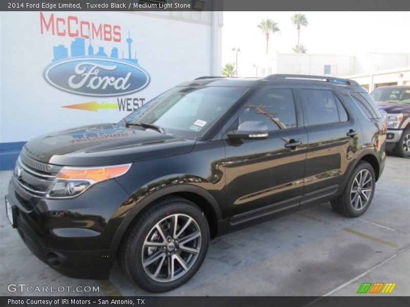 Tuxedo Black / Medium Light Stone 2014 Ford Edge Limited