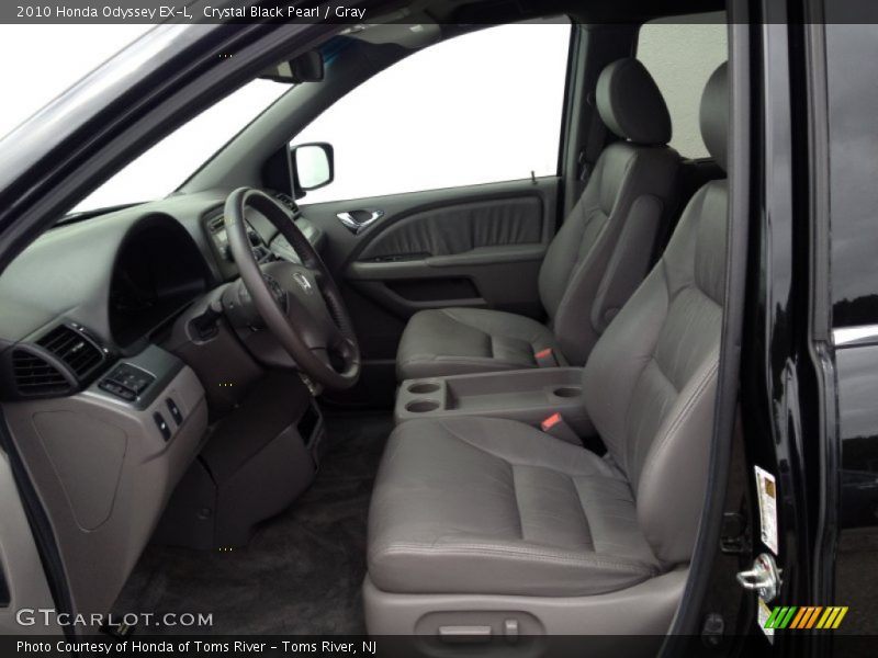 Crystal Black Pearl / Gray 2010 Honda Odyssey EX-L