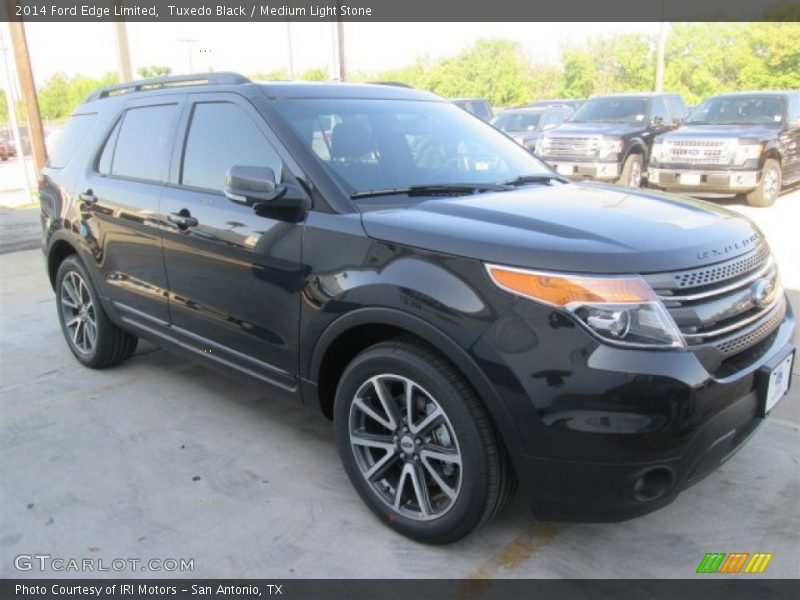 Tuxedo Black / Medium Light Stone 2014 Ford Edge Limited