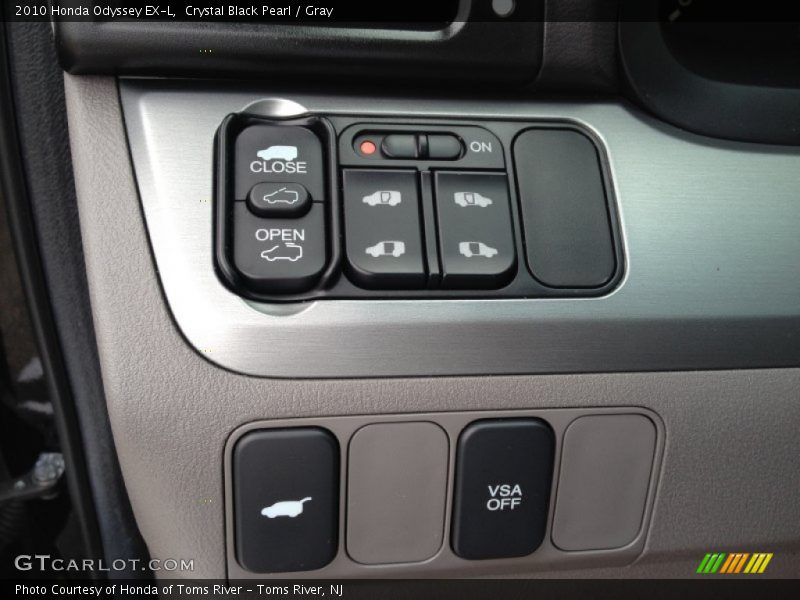 Crystal Black Pearl / Gray 2010 Honda Odyssey EX-L