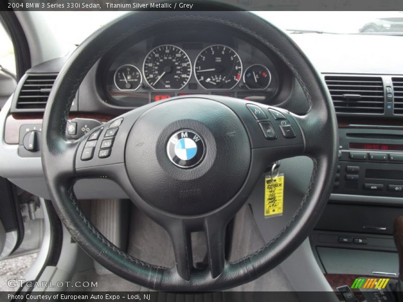 Titanium Silver Metallic / Grey 2004 BMW 3 Series 330i Sedan