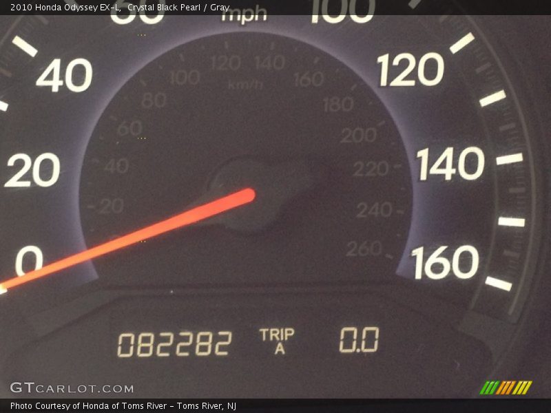 Crystal Black Pearl / Gray 2010 Honda Odyssey EX-L