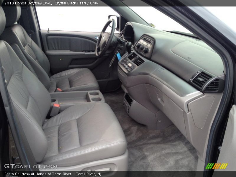 Crystal Black Pearl / Gray 2010 Honda Odyssey EX-L