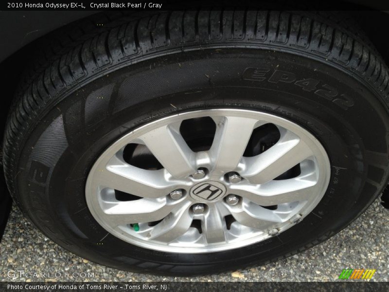 Crystal Black Pearl / Gray 2010 Honda Odyssey EX-L