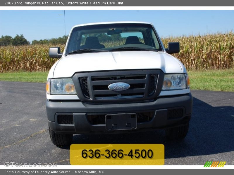 Oxford White / Medium Dark Flint 2007 Ford Ranger XL Regular Cab