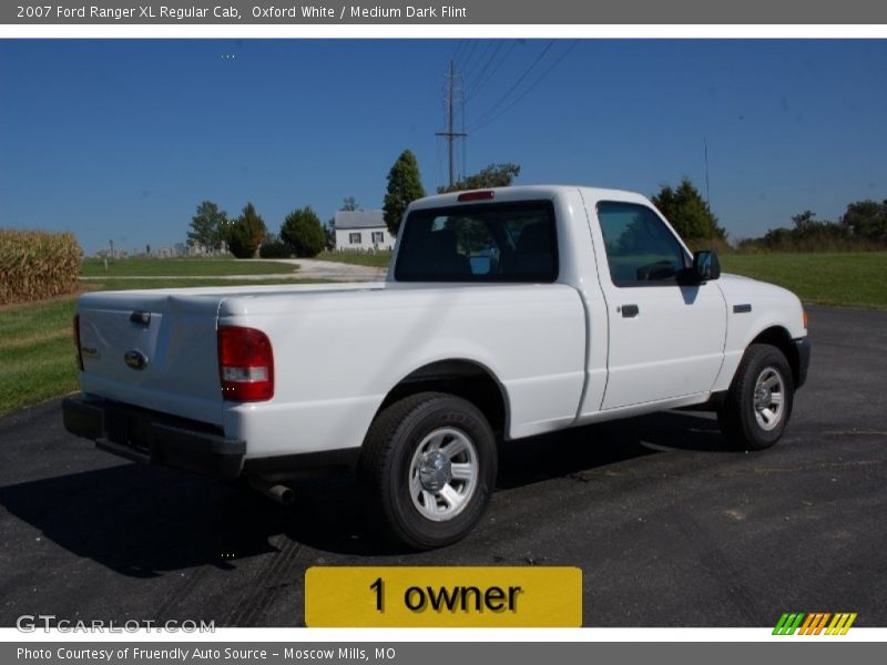 Oxford White / Medium Dark Flint 2007 Ford Ranger XL Regular Cab