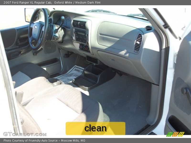 Oxford White / Medium Dark Flint 2007 Ford Ranger XL Regular Cab