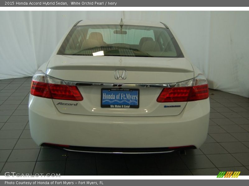 White Orchid Pearl / Ivory 2015 Honda Accord Hybrid Sedan