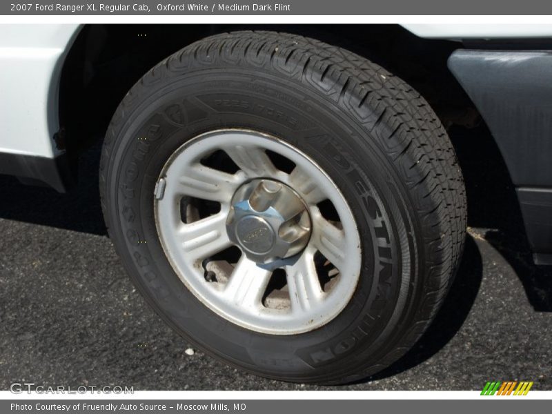 Oxford White / Medium Dark Flint 2007 Ford Ranger XL Regular Cab