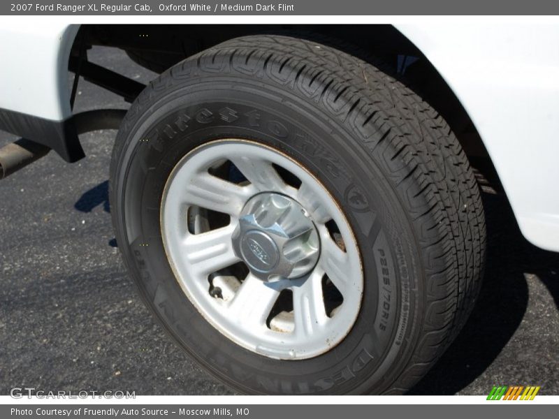 Oxford White / Medium Dark Flint 2007 Ford Ranger XL Regular Cab