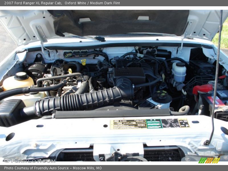 Oxford White / Medium Dark Flint 2007 Ford Ranger XL Regular Cab