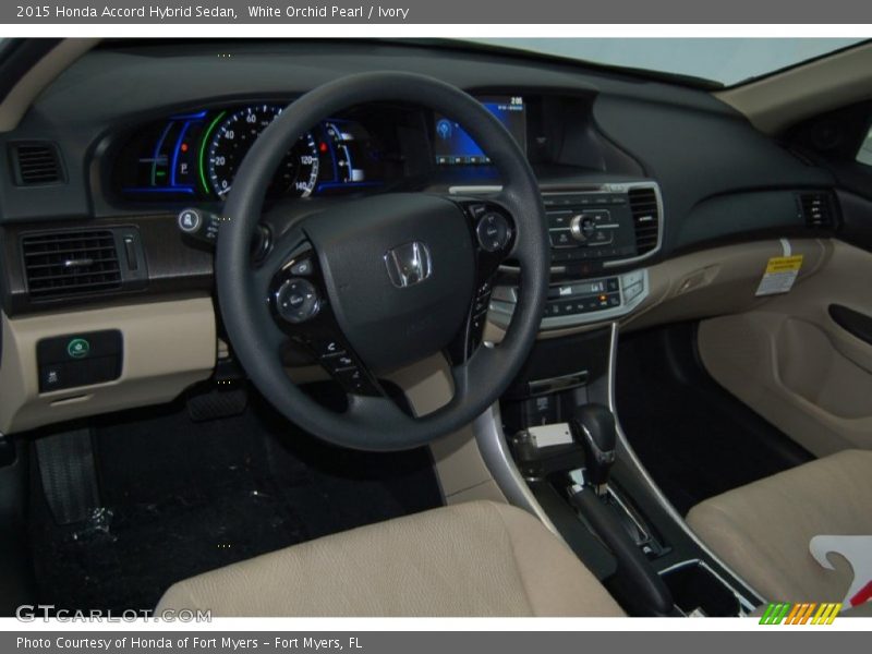 Dashboard of 2015 Accord Hybrid Sedan