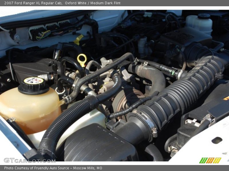 Oxford White / Medium Dark Flint 2007 Ford Ranger XL Regular Cab