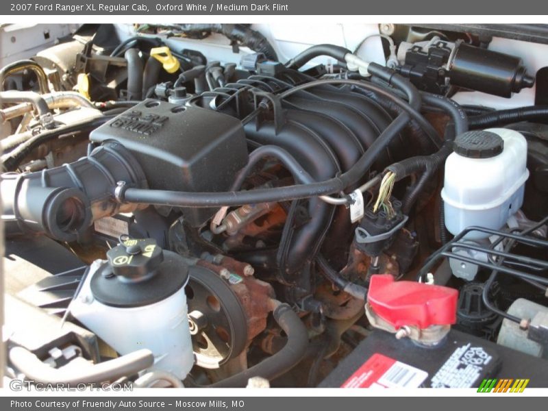 Oxford White / Medium Dark Flint 2007 Ford Ranger XL Regular Cab