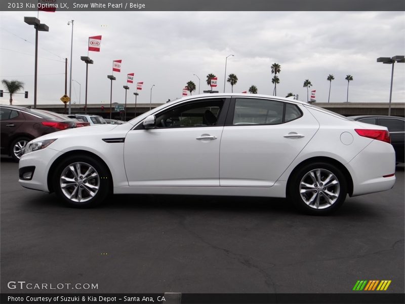  2013 Optima LX Snow White Pearl