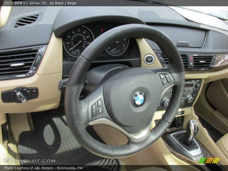 Jet Black / Beige 2013 BMW X1 xDrive 28i
