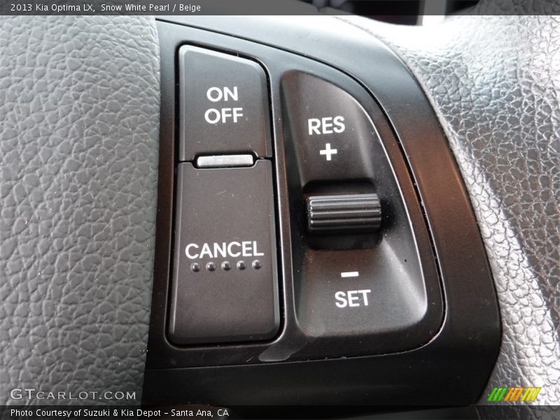 Snow White Pearl / Beige 2013 Kia Optima LX