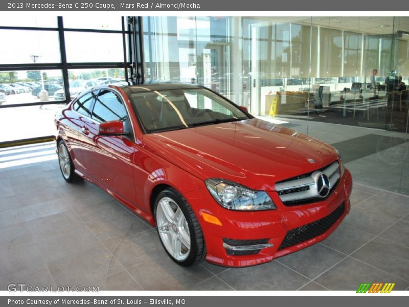 Mars Red / Almond/Mocha 2013 Mercedes-Benz C 250 Coupe