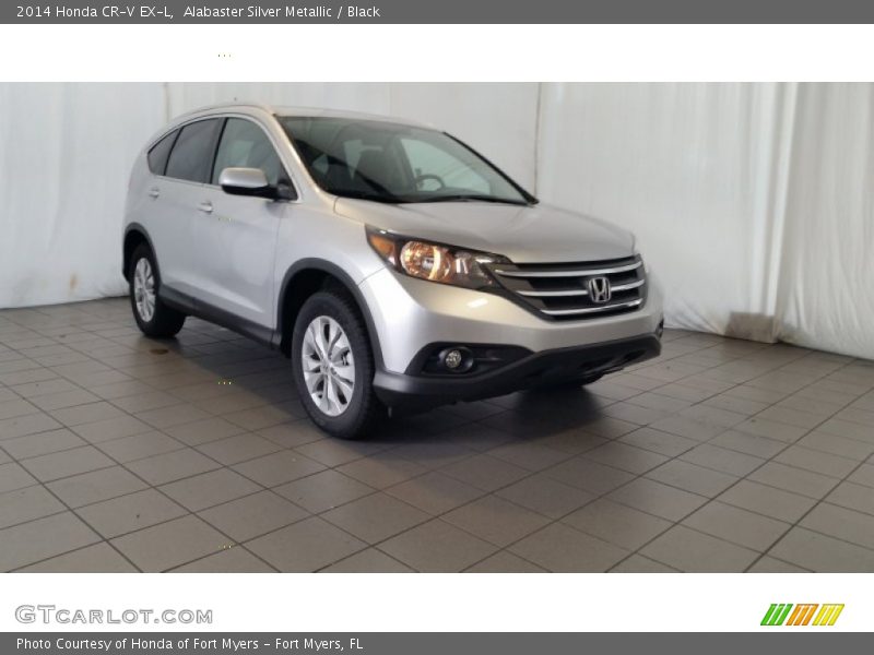 Alabaster Silver Metallic / Black 2014 Honda CR-V EX-L