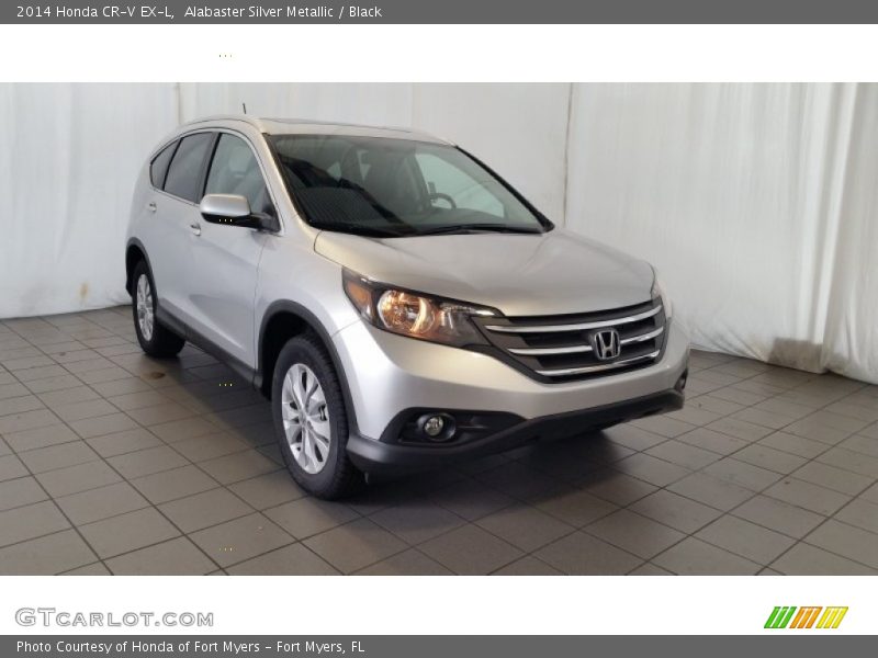 Alabaster Silver Metallic / Black 2014 Honda CR-V EX-L