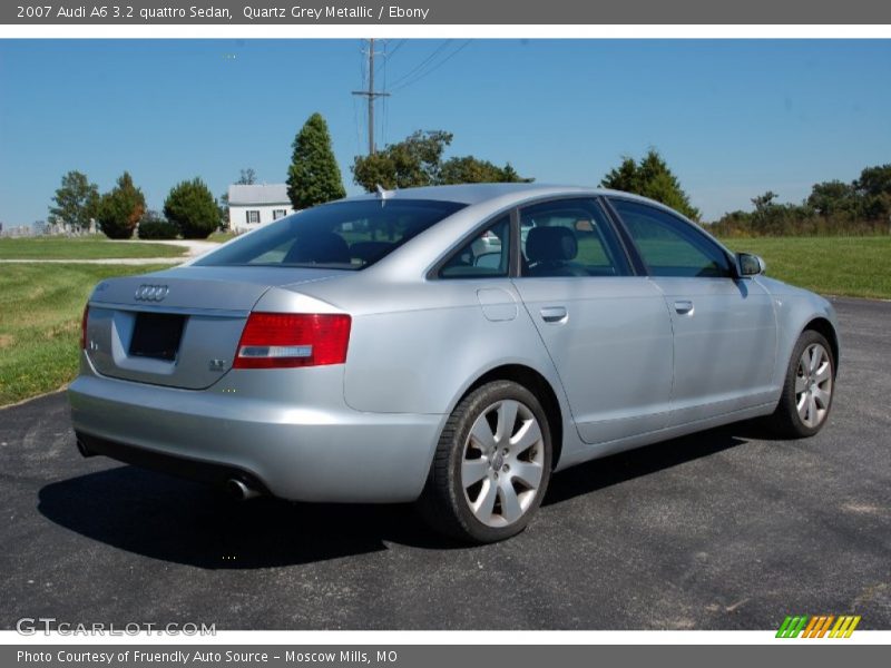 Quartz Grey Metallic / Ebony 2007 Audi A6 3.2 quattro Sedan