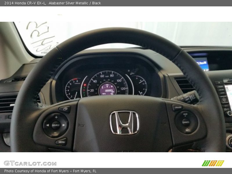 Alabaster Silver Metallic / Black 2014 Honda CR-V EX-L