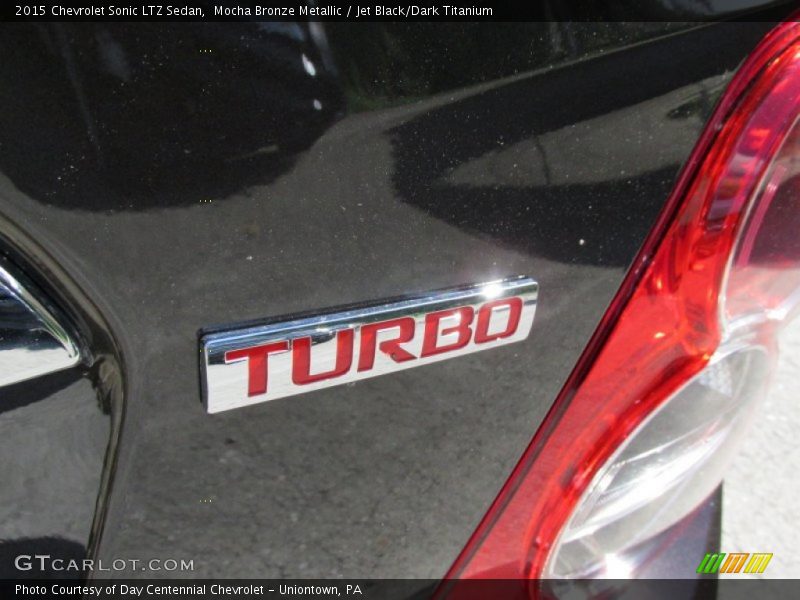 Mocha Bronze Metallic / Jet Black/Dark Titanium 2015 Chevrolet Sonic LTZ Sedan