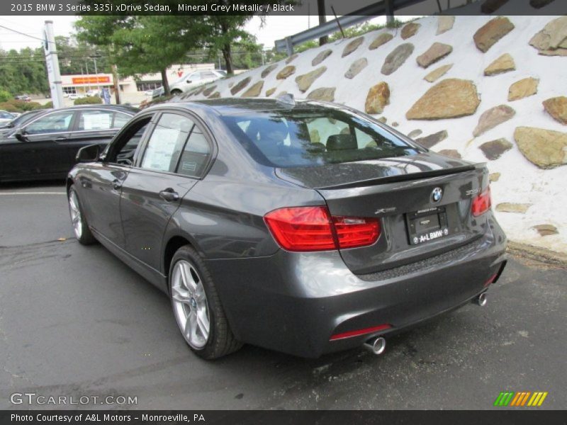 Mineral Grey Metallic / Black 2015 BMW 3 Series 335i xDrive Sedan