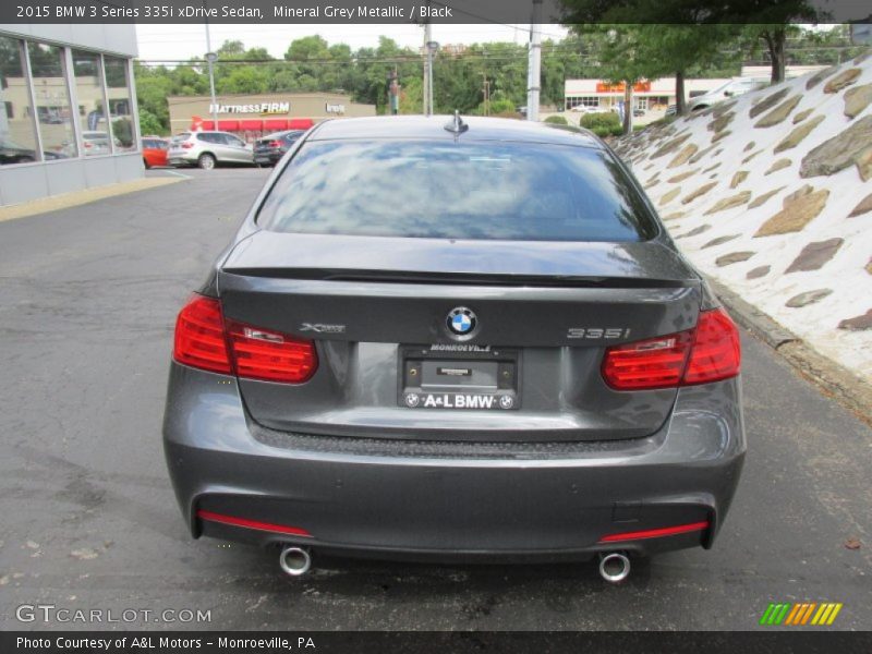 Mineral Grey Metallic / Black 2015 BMW 3 Series 335i xDrive Sedan