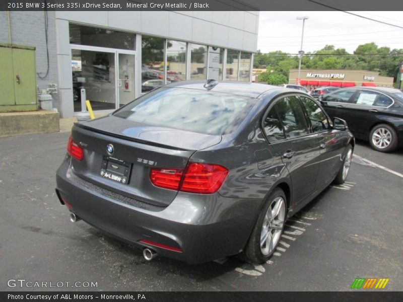 Mineral Grey Metallic / Black 2015 BMW 3 Series 335i xDrive Sedan