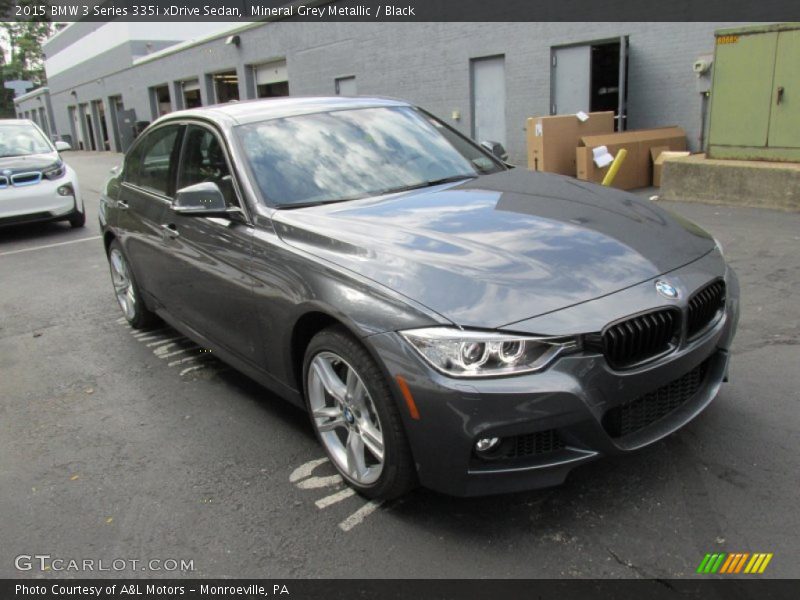 Mineral Grey Metallic / Black 2015 BMW 3 Series 335i xDrive Sedan